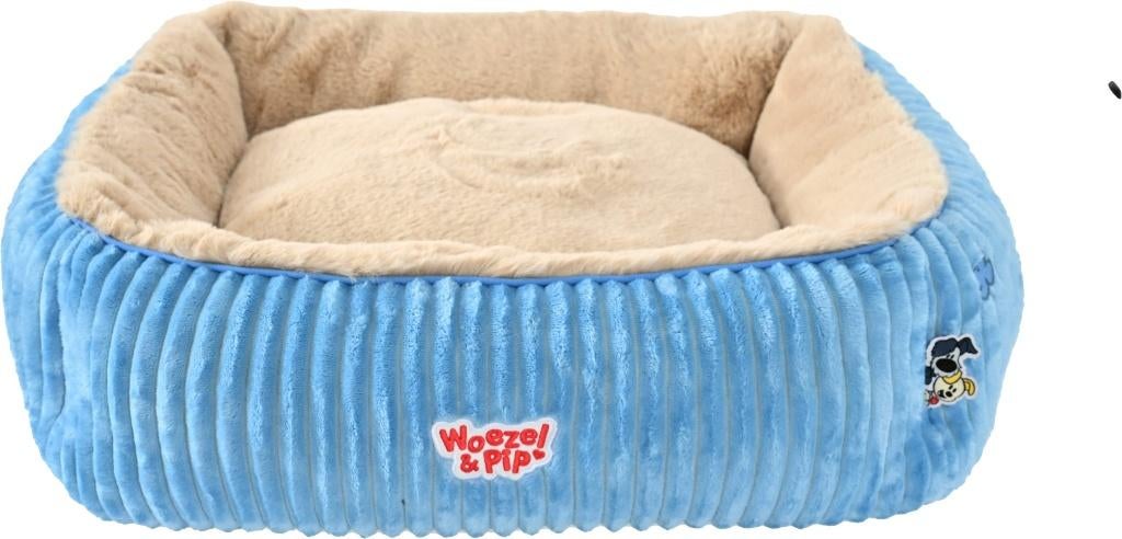 Woezel & Pip hondenmand blauw in 2 maten corduroy rib divan, Gebr. de Boon, ., Nieuw, Ophalen of Verzenden