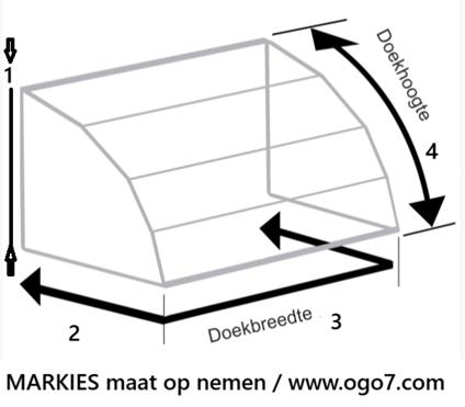 markies doek, Tuin en Terras, Zonneschermen, Nieuw, Ophalen of Verzenden, Markies, 250 cm tot 450 cm