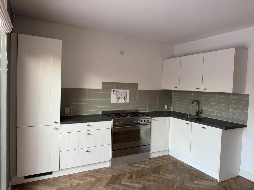 Nette Landelijke Hoekkeuken + Apparatuur + GEDEMONTEERD, Huis en Inrichting, Keuken | Complete keukens, Ophalen of Verzenden, Overige kleuren