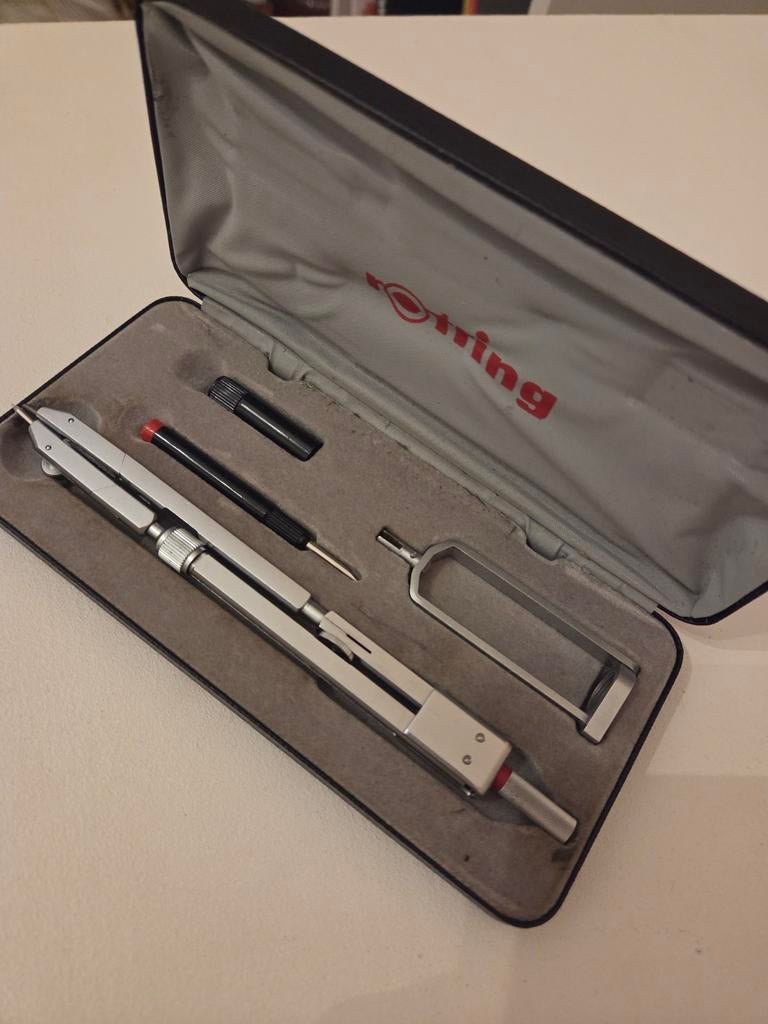 Professionele Rotring Passer Set, Ophalen of Verzenden, Gebruikt