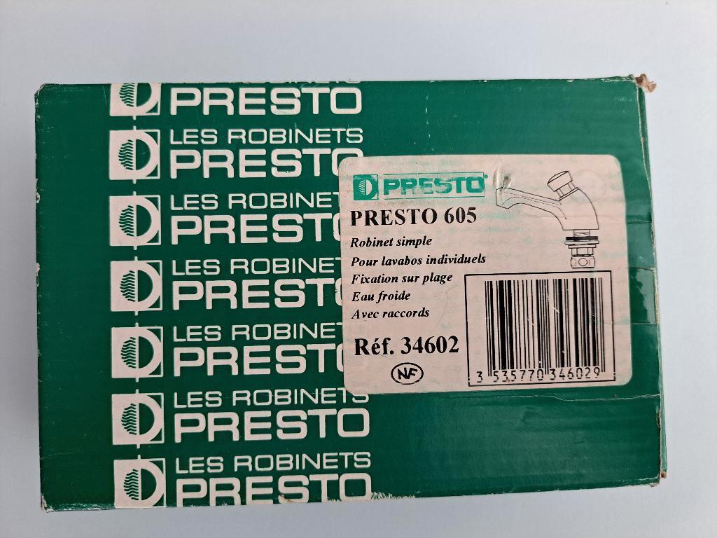 Zelfsluitende toiletkraan Presto 605, Ophalen of Verzenden, Nieuw, Koper