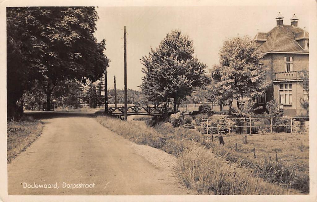 DodeWaard Dorpsstraat Betuwe, Ophalen of Verzenden, 1920 tot 1940, Gelopen, Gelderland