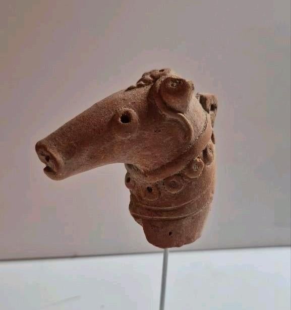 Indus vallei, pakistan terracotta paard, bodemvondst, 600 BC, Ophalen of Verzenden