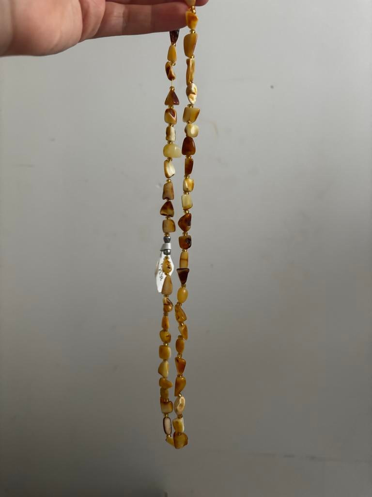 Originele Damla Amber Ketting, Met hanger, Geel, Nieuw, Ophalen of Verzenden