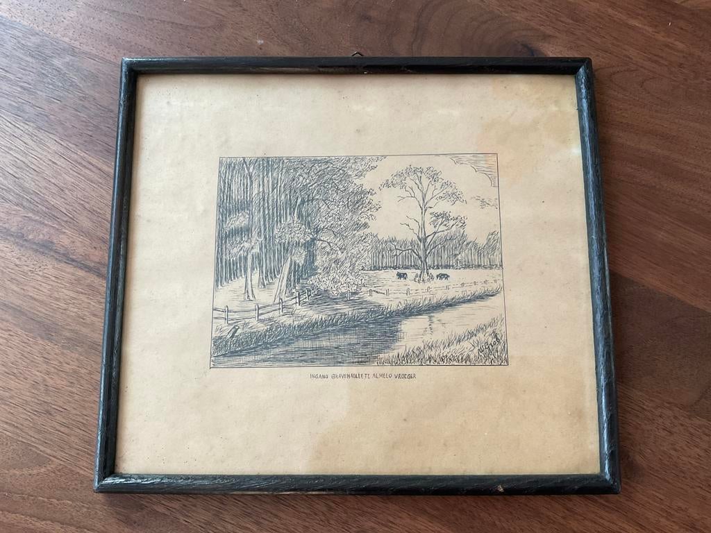 Oude pentekening, Ophalen of Verzenden