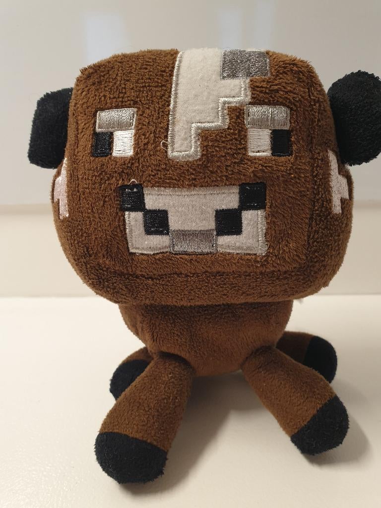 Minecraft Baby Koe Pluche. Knuffel., Ophalen of Verzenden, Zo goed als nieuw, Koe
