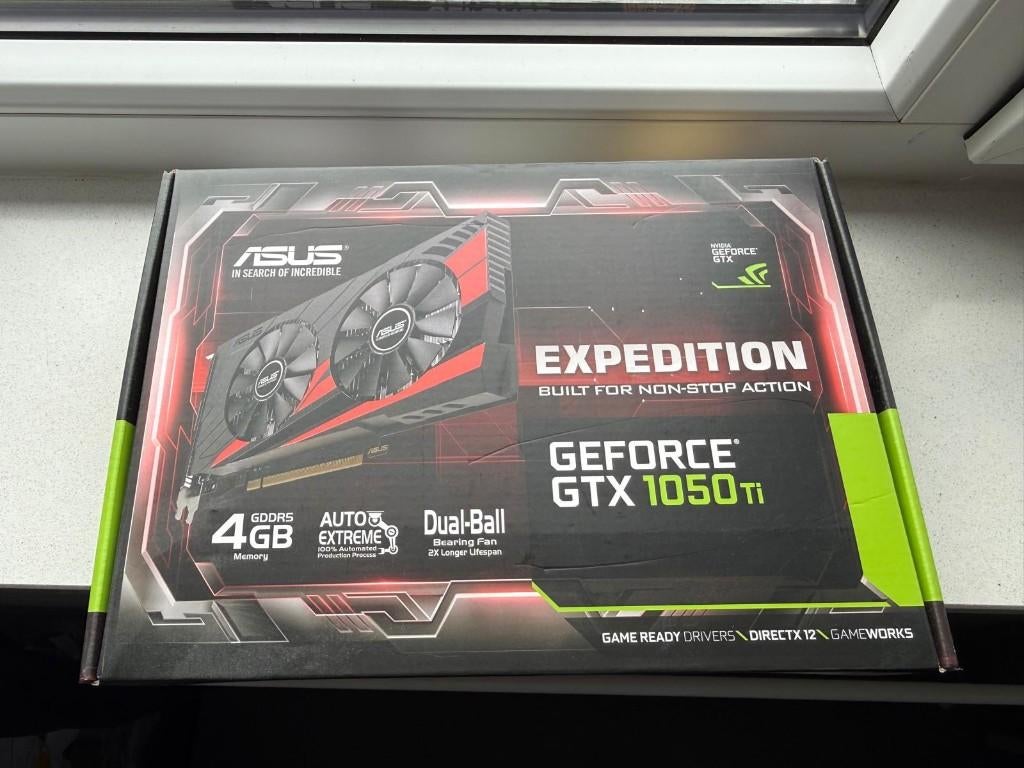 Asus expedition geforce gtx 1050 ti 4gb gddr5, Computers en Software, Videokaarten, PCI-Express 3, Gebruikt, HDMI, Ophalen of Verzenden