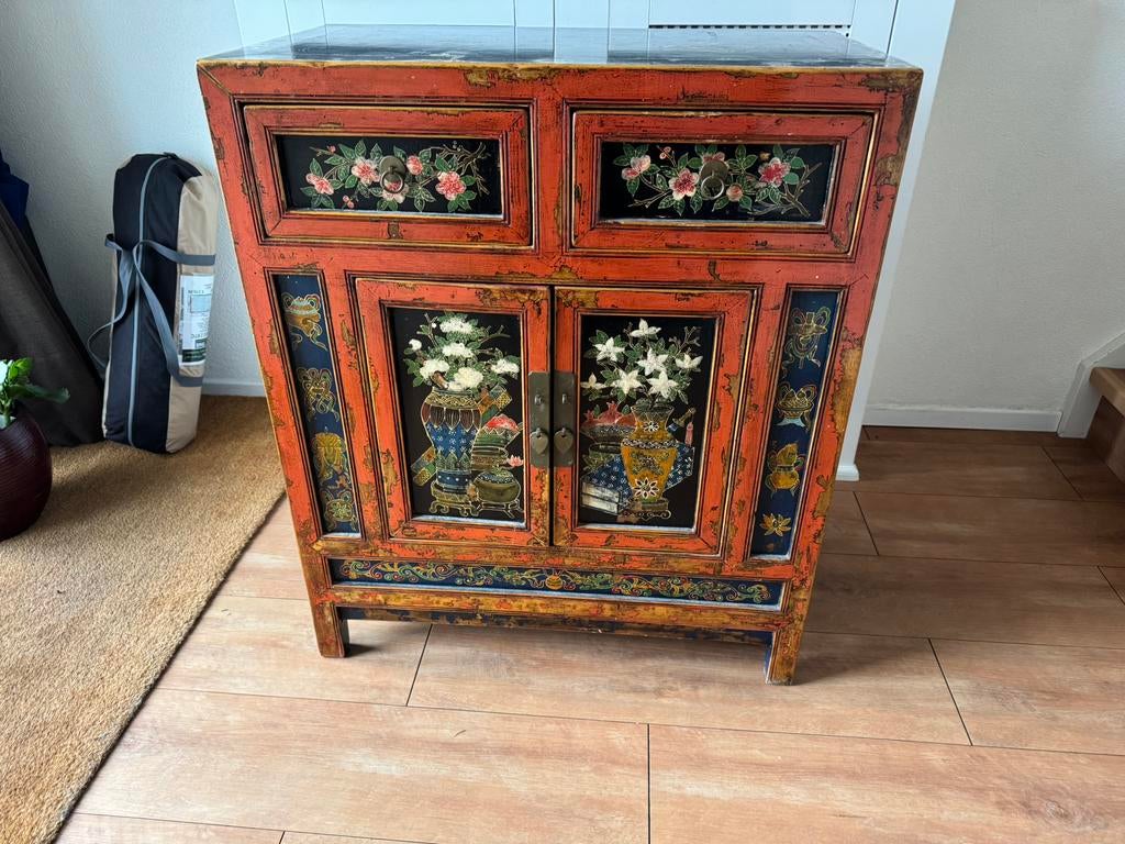 Prachtige Chinese stijl kast / meubel – karaktervol en uniek, Ophalen