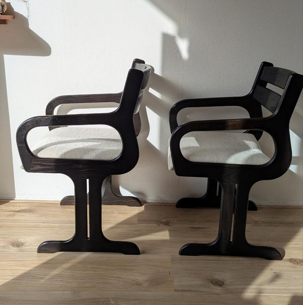 Set van 4 Farstrup Møbler eetkamerstoelen space age chairs, Ophalen