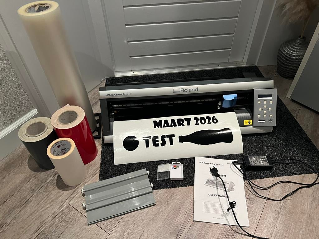 Snijplotter Roland CAMM-1 GX-24 incl. software & snijfolie., Ophalen of Verzenden, Gebruikt, Overige technieken