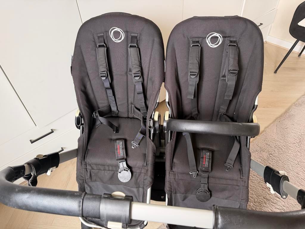 Bugaboo Donkey Duo kinderwagen - Zwart, Ophalen, Gebruikt, Combiwagen, Duowagen