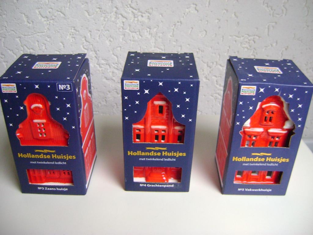 ah hollandse huisjes nr 3/4/5/en 8 en 3 huisjes hangers, Verzamelen, Supermarktacties, Albert Heijn, Ophalen of Verzenden