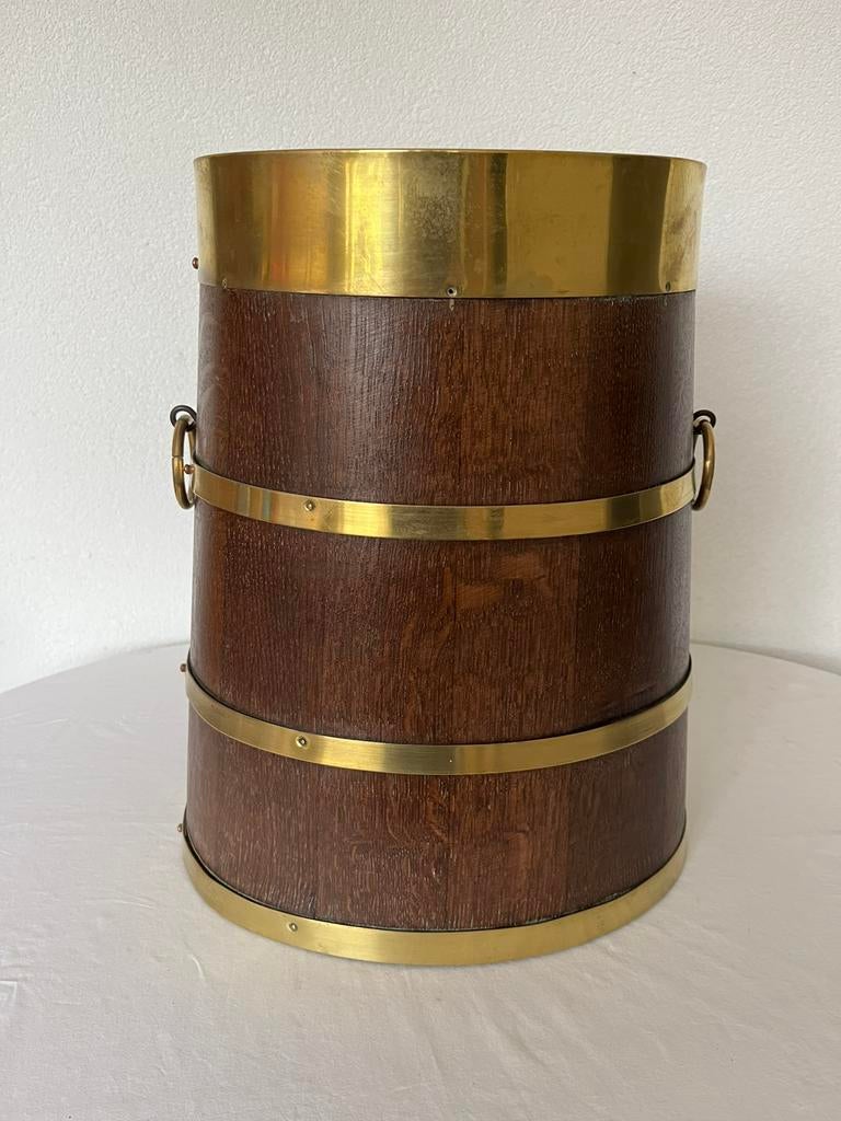 Oude Antieke Houten Bak Vintage Paraplubak Wandelstokkenbak, Ophalen of Verzenden