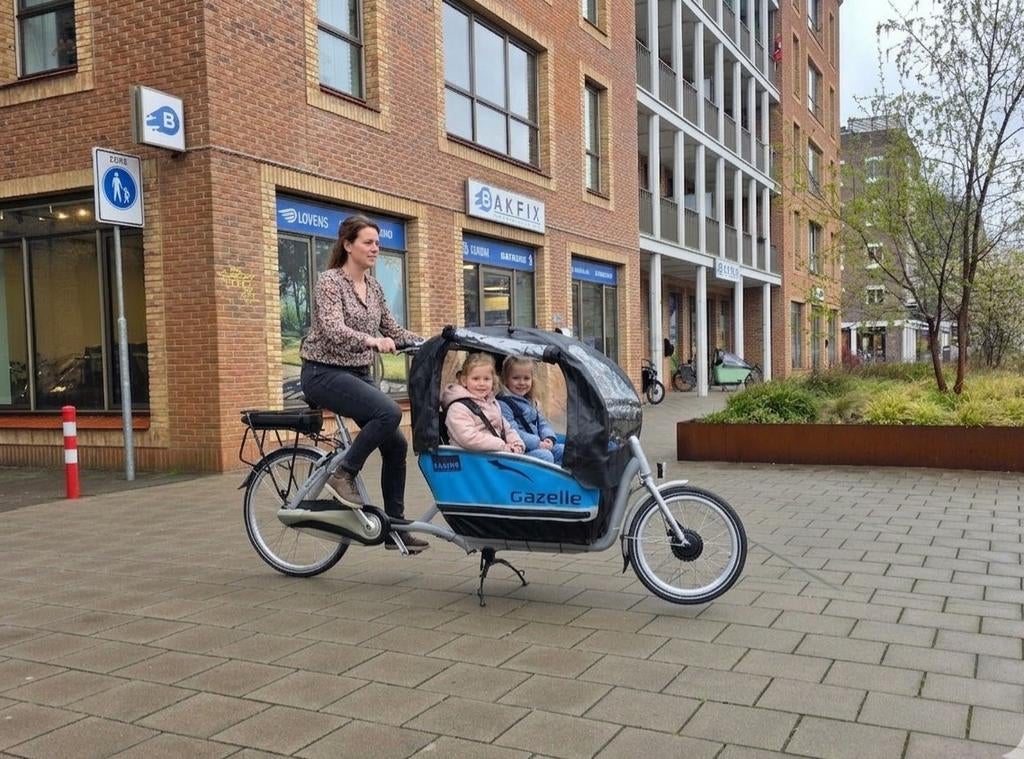 Elektrische Gazelle Cabby bakfiets met huif, Ophalen of Verzenden, Gazelle, Info@gazelle.nl, Info@gazelle.nl