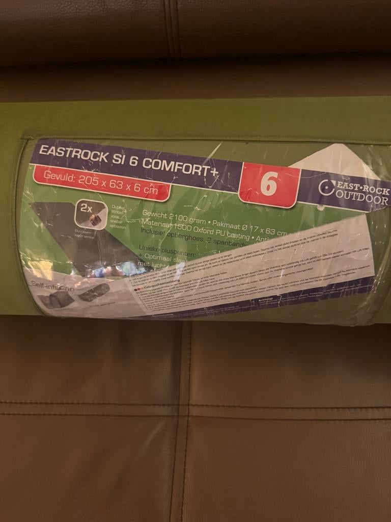 Eastrock Compact Slaapmat  205x63x6 cm met opberghoes, Ophalen, Nieuw, 1-persoons