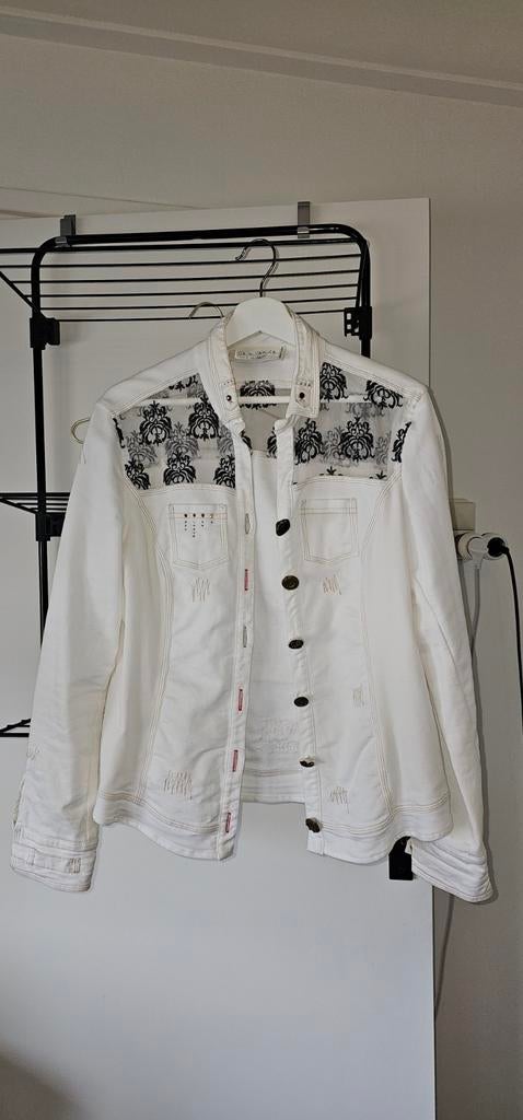 Elisa Cavaletti Blouse met unieke details, Maat L, Wit, Maat 42/44 (L), Ophalen of Verzenden, Elisa Cavaletti