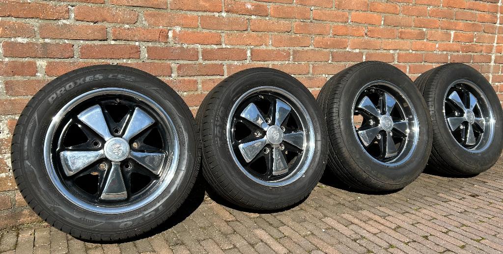 Zeldzame set 15” early Porsche 911 Fuchs 5,5J & 6J /Deep six, Auto-onderdelen, Banden en Velgen, Ophalen, 15 inch, Zomerbanden