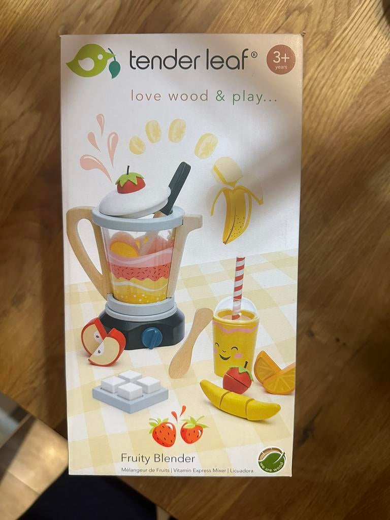Tender leaf fruity blender houten speelgoed nieuw, Ophalen of Verzenden, Nieuw, Meubelstuk of Keukentje