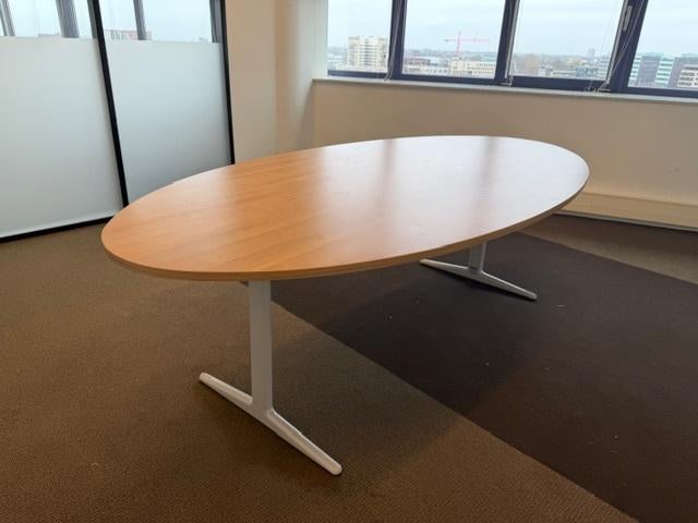 Ahrend Mehes Vergadertafel / tafel 240x120xH75 cm, 1 stuk, Gebruikt, 100 tot 150 cm, 200 cm of meer, Ophalen of Verzenden