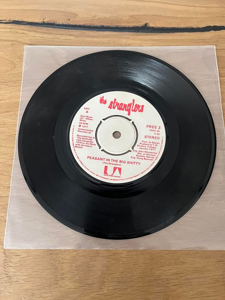 Fraaie punk single the Stranglers Peasant in the Big Shitty, Cd's en Dvd's, Vinyl Singles, 7 inch, Single, Ophalen of Verzenden