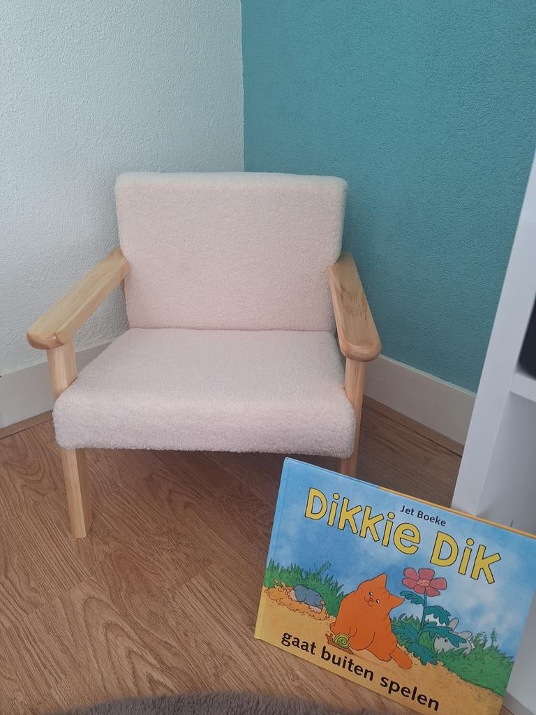 Nieuwe Kinderstoel teddy stof crème vanaf 18 maanden/5 jaar, Ophalen of Verzenden, Nieuw, Overige typen