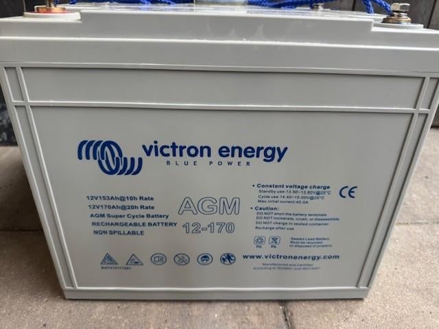4 x Victron AGM Super Cycle Accu 12V 170Ah camper/boot/accu, Auto-onderdelen, Accu's en Toebehoren, Gebruikt, Ophalen