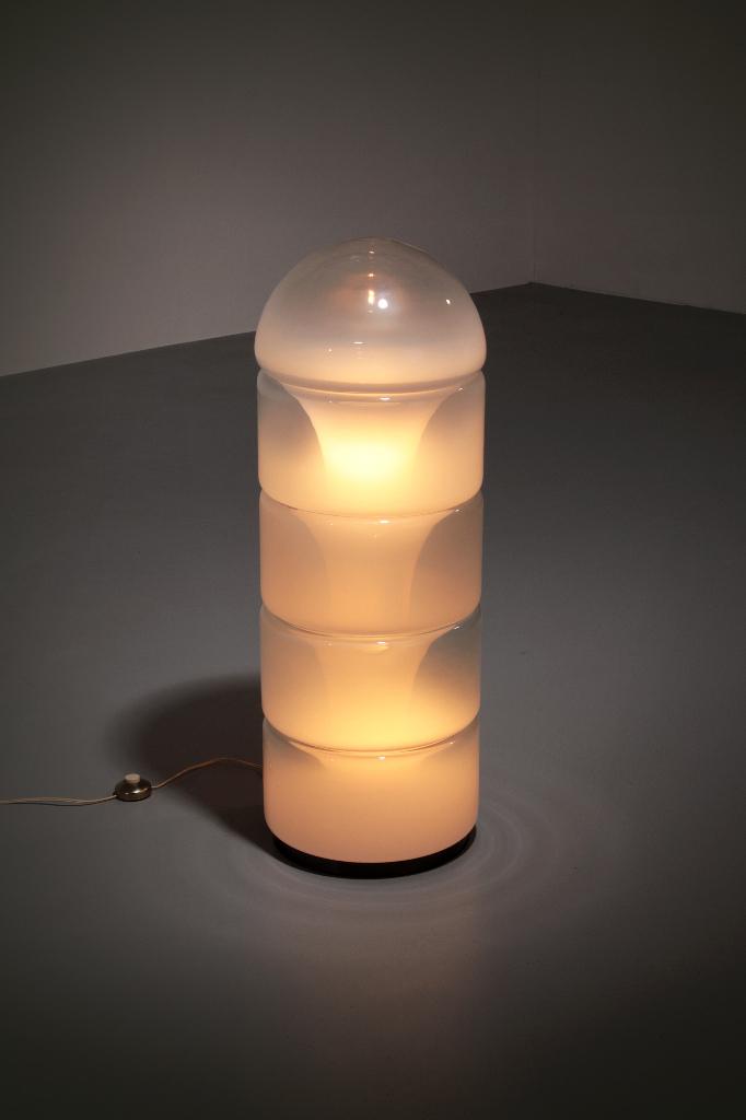 Sfumato' LT 316 floor lamp by Carlo Nason for Mazzega, 1970, Ophalen of Verzenden, Zo goed als nieuw, Glas, 100 tot 150 cm