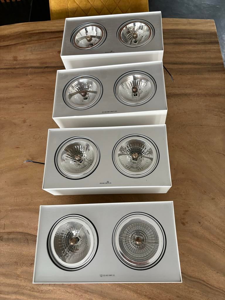 Philips Lirio Opbouwspots - 50 voor de set van 4, Halogeen, Metaal of Aluminium, Ophalen of Verzenden, Zo goed als nieuw