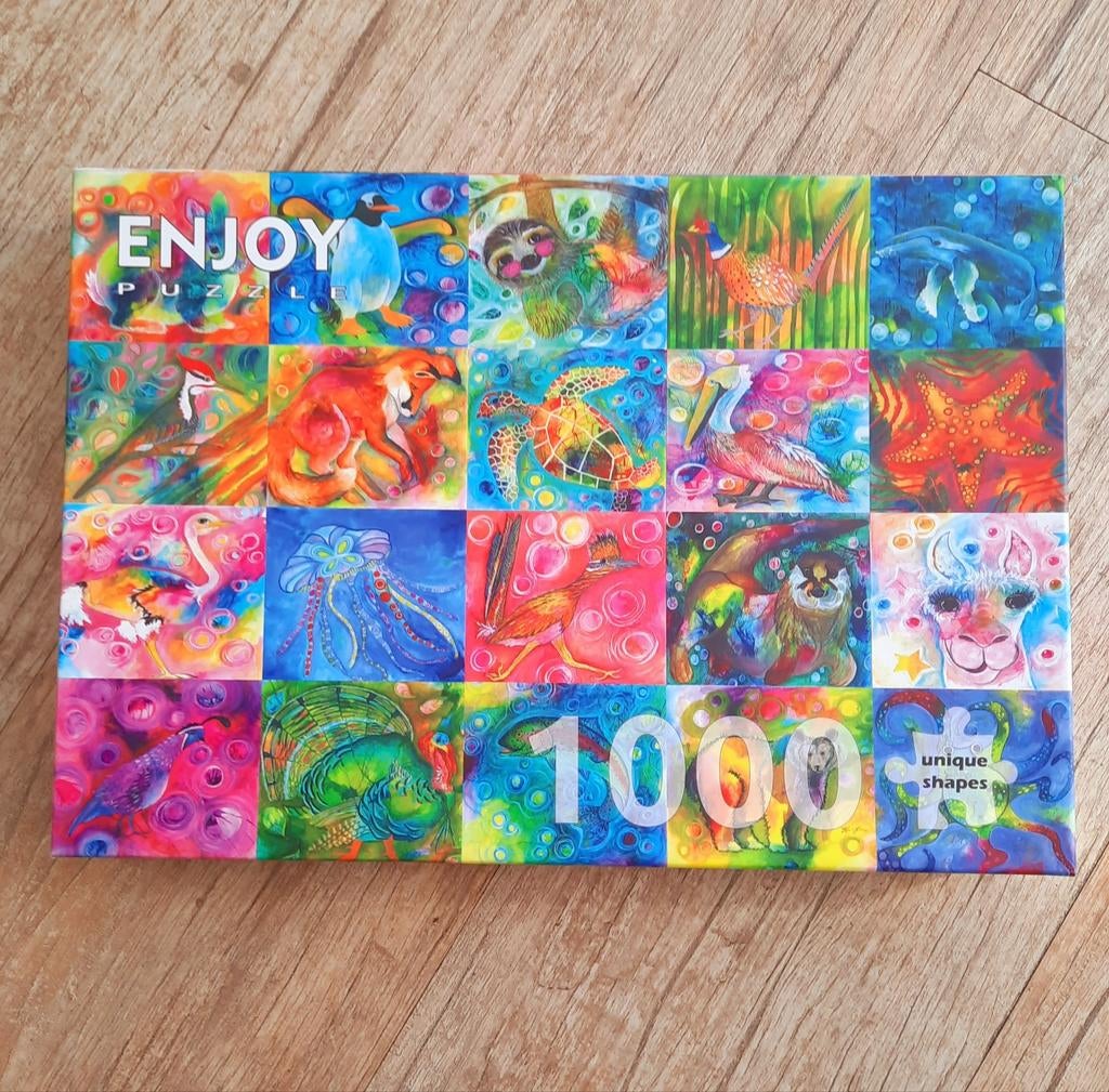 Enjoy Puzzel 1000 stukjes - Dieren, Ophalen of Verzenden, 500 t/m 1500 stukjes, Zo goed als nieuw, Legpuzzel