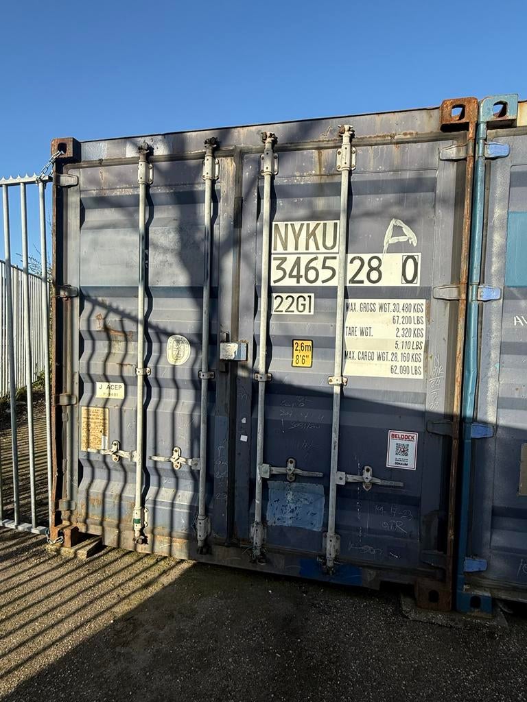 20ft Zeecontainer B gebruikt prima staat, Ophalen