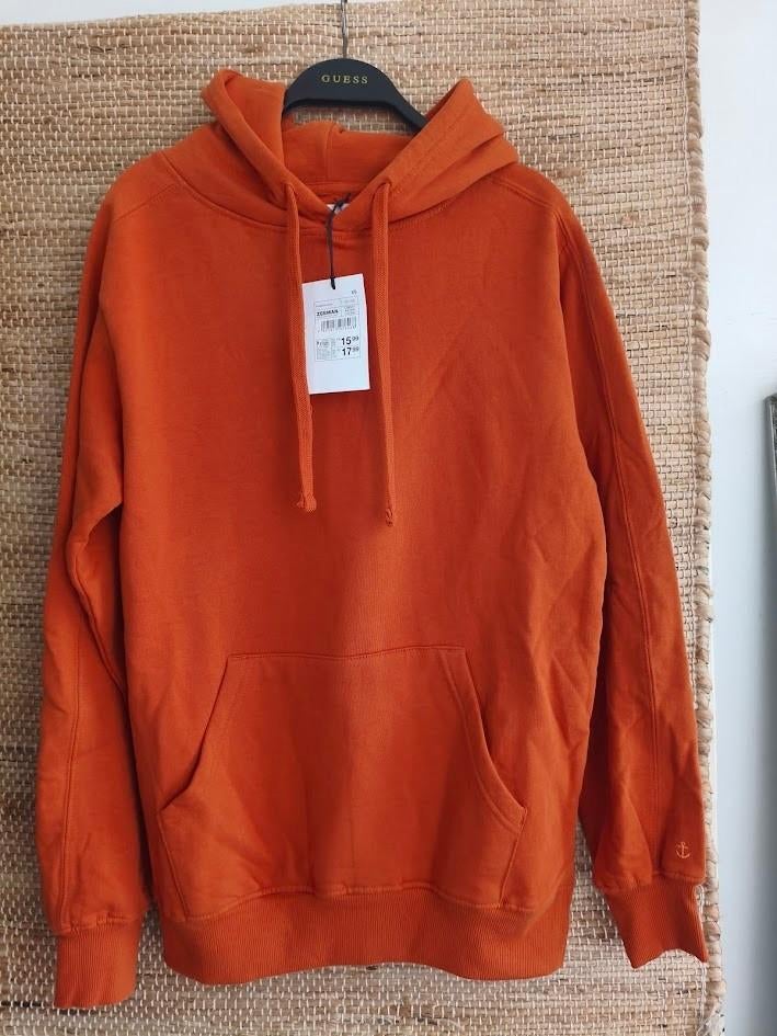 Nieuw met kaartje Basic-Z unisex hoodie roest bruin / oranje, Nieuw, Oranje, Ophalen of Verzenden, Basic Z