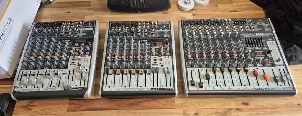 Behringer Mengpanelen - Verschillende modellen, Ophalen of Verzenden, Gebruikt, 10 tot 20 kanalen, Microfooningang