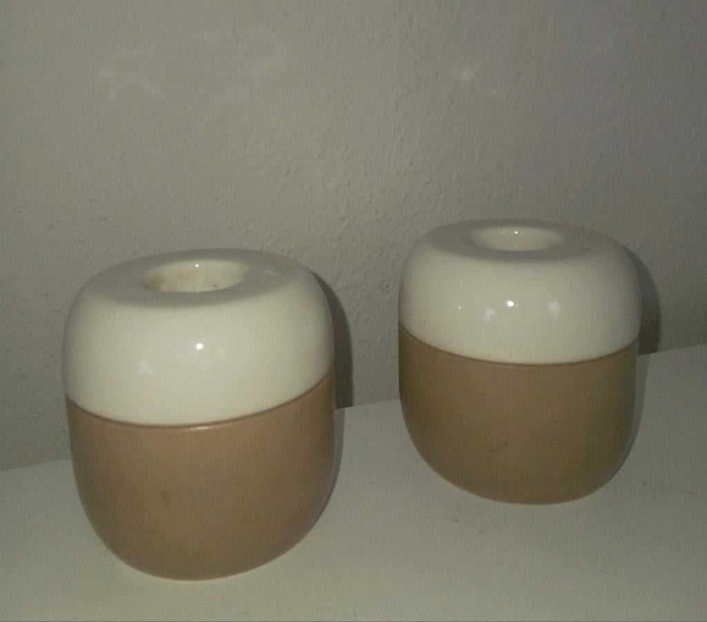 Set dinnerkaarshouders 2-zijdig te gebruiken- waxinelichtjes, Overige materialen, Bruin, Ophalen of Verzenden, Zo goed als nieuw