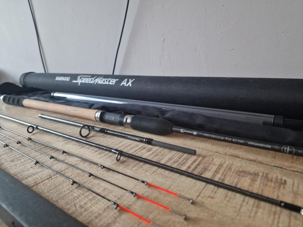 Shimano SpeedMaster AX Multi Winch (240/270) - Topconditie!, Ophalen of Verzenden, Zo goed als nieuw, Werphengel