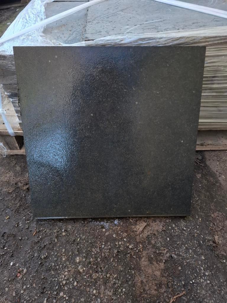 Natuursteen tegels 50/50, 34m2 op pallets., Ophalen, Gebruikt, 10 m² of meer, Terrastegels