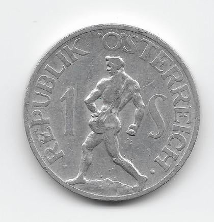 Oostenrijk 1 schilling 1947 KM# 2871, Verzenden, Oostenrijk, Losse munt