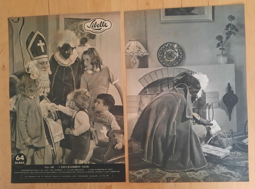 2 SINTERKLAAS PRENTEN UIT LIBELLE 1949, Diversen, Sinterklaas, Ophalen