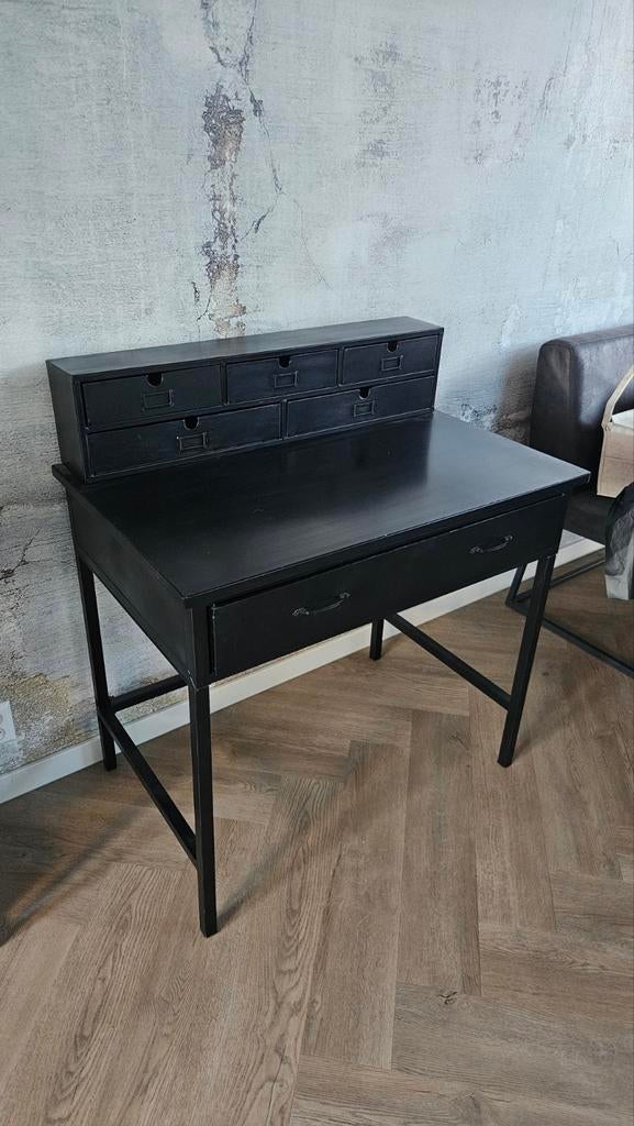 Zwart stalen bureau industrieel, Ophalen