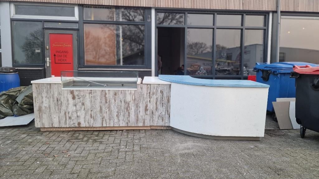 Professionele Horeca Bar / Buffet / Werkstation – Compleet., Ophalen, Gebruikt, RVS Meubilair