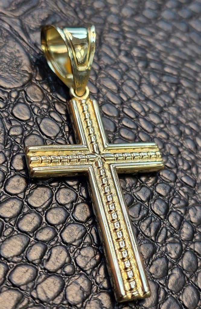 Prachtige gouden 14karaat kruis
