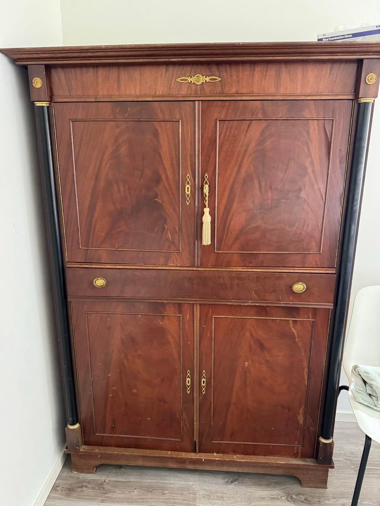 Klassieke meidenkast / linnenkast - Gebruikt, Ophalen, Gebruikt, 50 tot 100 cm, Met lade(s)