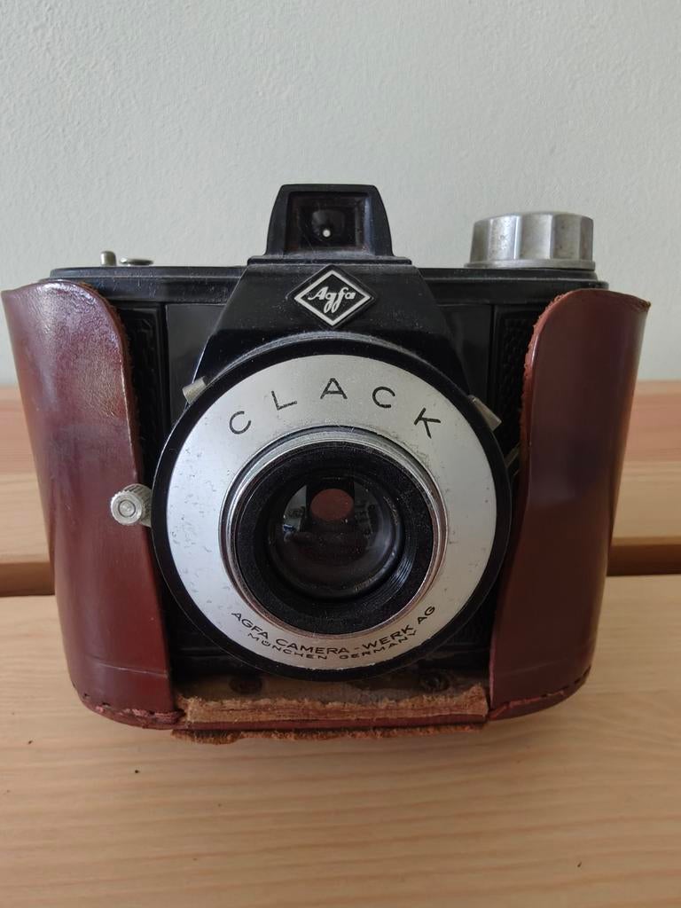 Antieke fotocamera Agfa Clack, Ophalen of Verzenden, Compact, Overige Merken