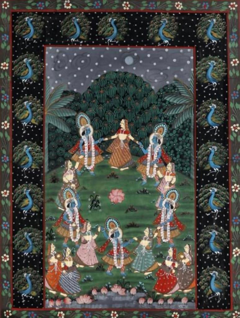 mooie Indische schilderij, Ophalen of Verzenden