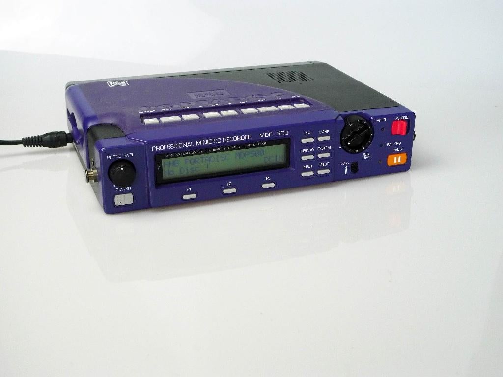 HHB PORTADISC Mdp500 MiniDisc Recorder PROFESSIONAL, Audio, Tv en Foto, Ophalen of Verzenden, Gebruikt, Audio