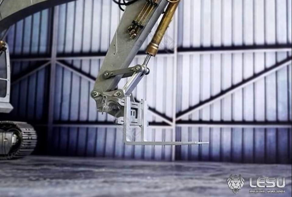Brede verstelbare palletvork voor 1/14 Lesu kranen, Hobby en Vrije tijd, Modelbouw | Radiografisch | Auto's, Ophalen of Verzenden