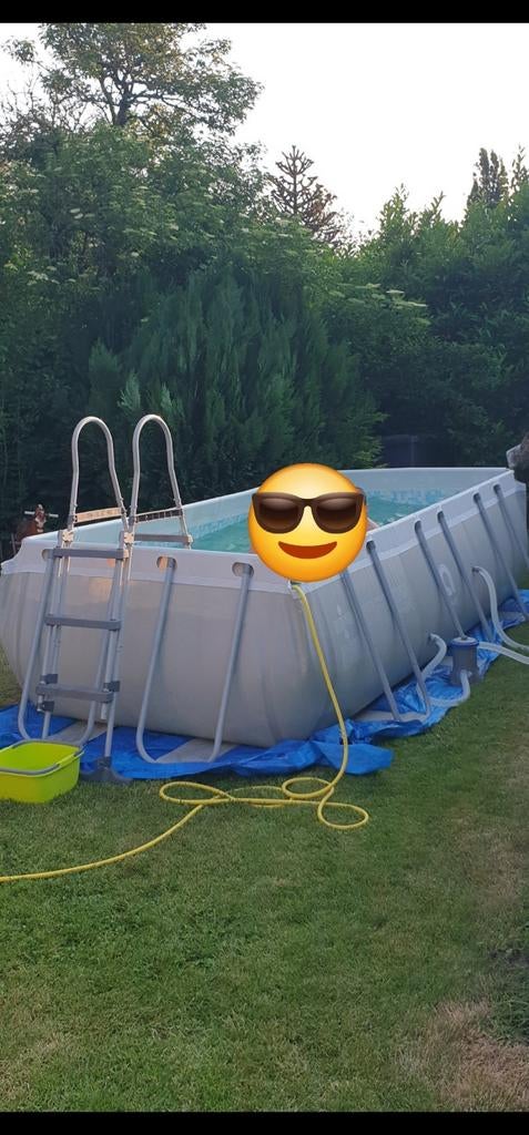 Zwembad 4x2, Tuin en Terras, Ophalen, Gebruikt, 200 tot 300 cm, Rechthoekig