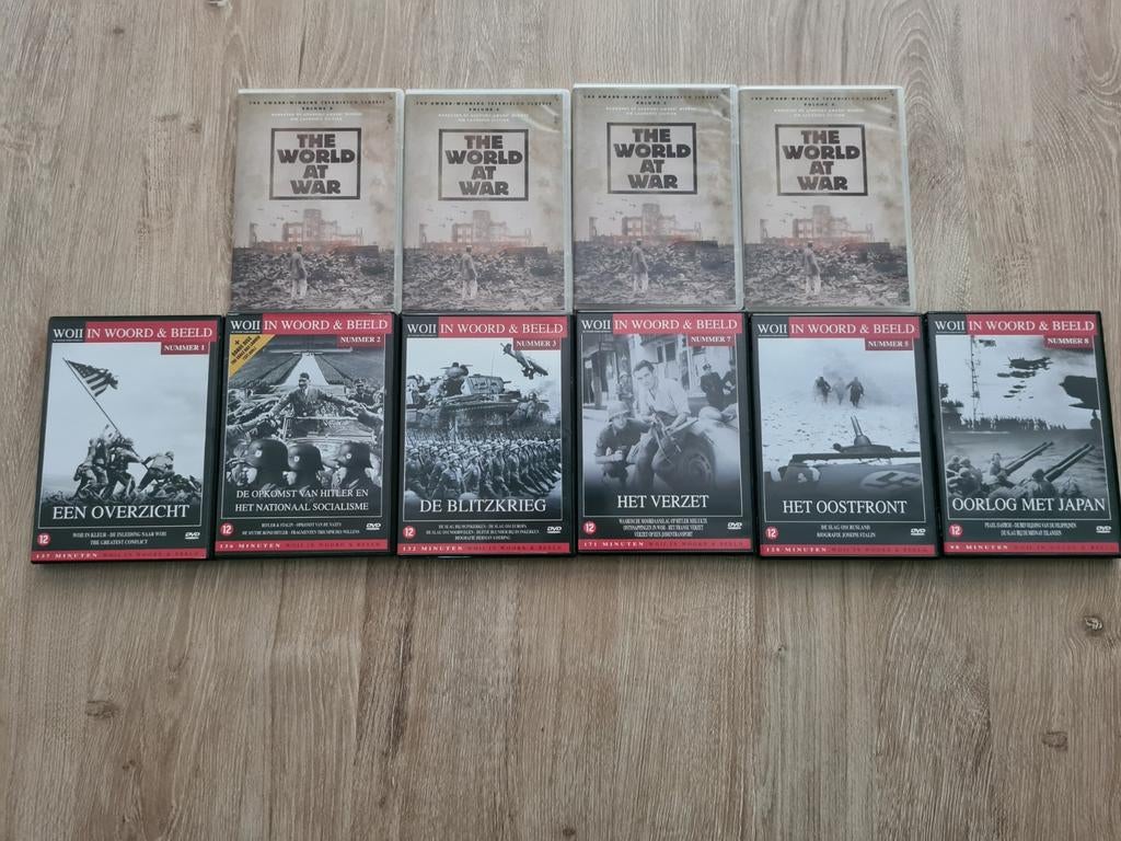 Dvd 10 stuks WOII, Alle leeftijden, Ophalen of Verzenden, Zo goed als nieuw, Natuur