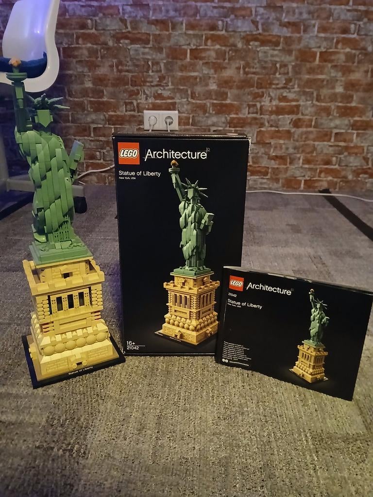 New york statue of liberty lego, Ophalen of Verzenden, Zo goed als nieuw