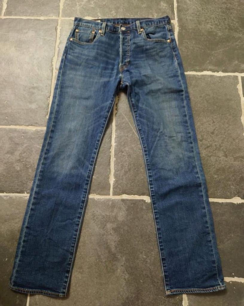 Levi's 501, Straight legs, blauw, W30 L32, zgan! Rob3032, Blauw, W32 (confectie 46) of kleiner, Ophalen of Verzenden, Zo goed als nieuw