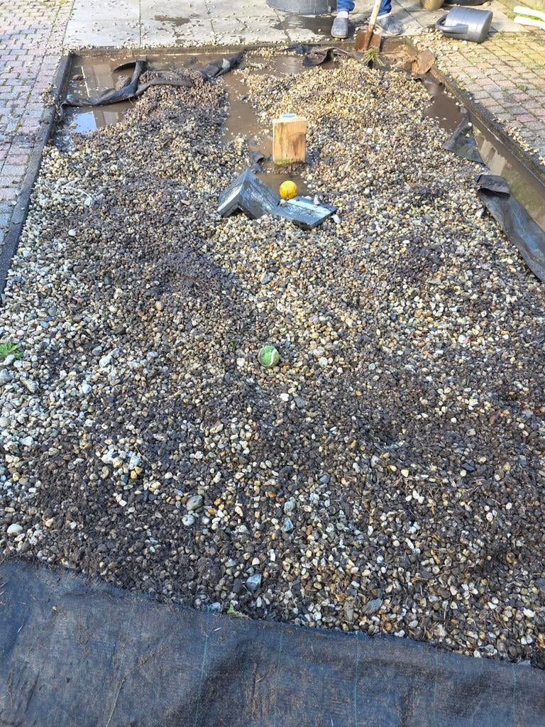 Gebruikte grind - 1m2 gratis opscheppen en meenemen, Ophalen